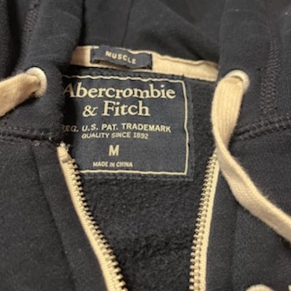 Abercrombie Men's Muscle Fit Full Zip Hoodie -M - Picture 3 of 15